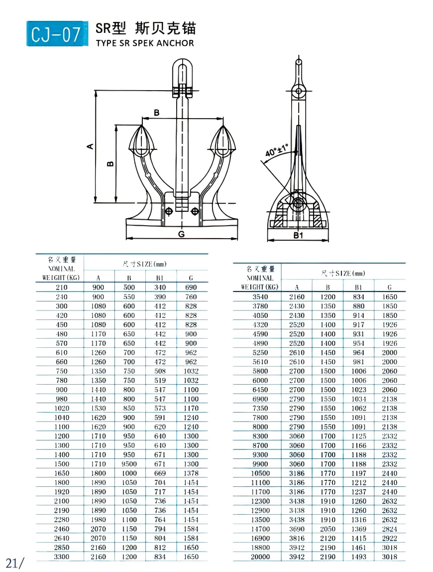 speke anchor（斯贝克锚）